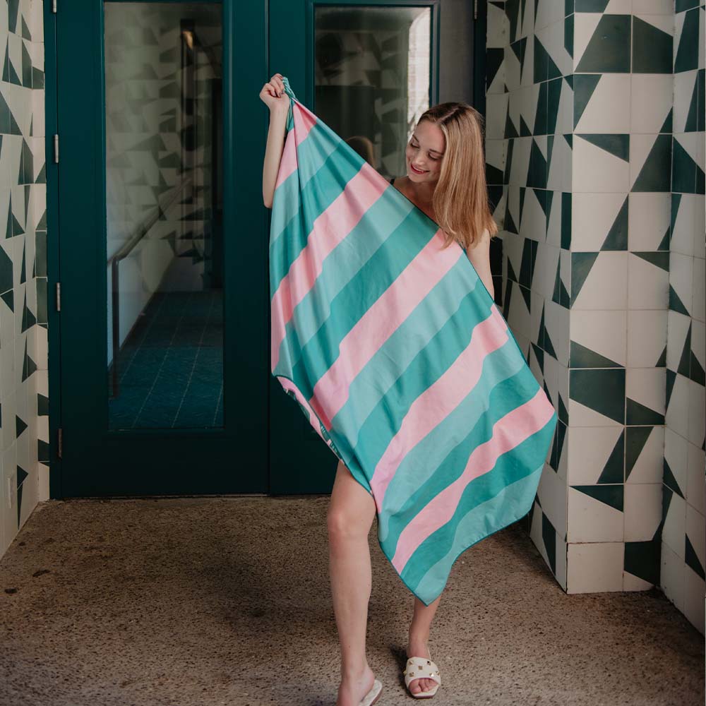 Quick Dry Beach Towel - Tropical Leaves